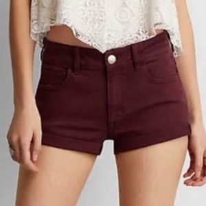 AE High Rise Shortie Shorts
